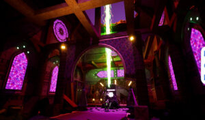 Screen capture image of the gameplay in VoidSpoken. 