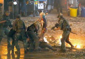 Jason Gosbee on the set of Suicide Squad.
