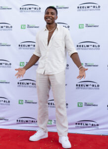 Orville Cummings on the Reelworld Film Fest red carpet for the world premiere of Morningside.
