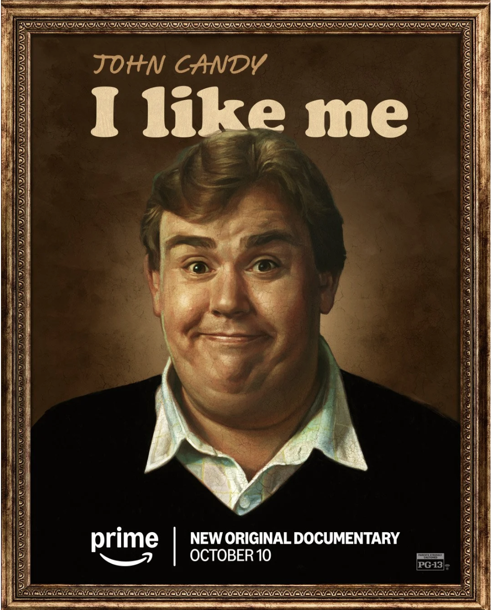 Poster of the film I Like Me, a documentary on the life and career of John Candy.