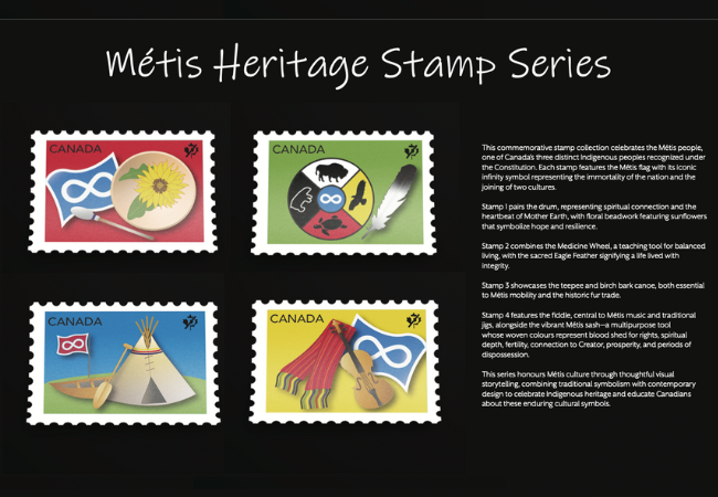 Tracy Pepper's Metis Heritage Stamp Series