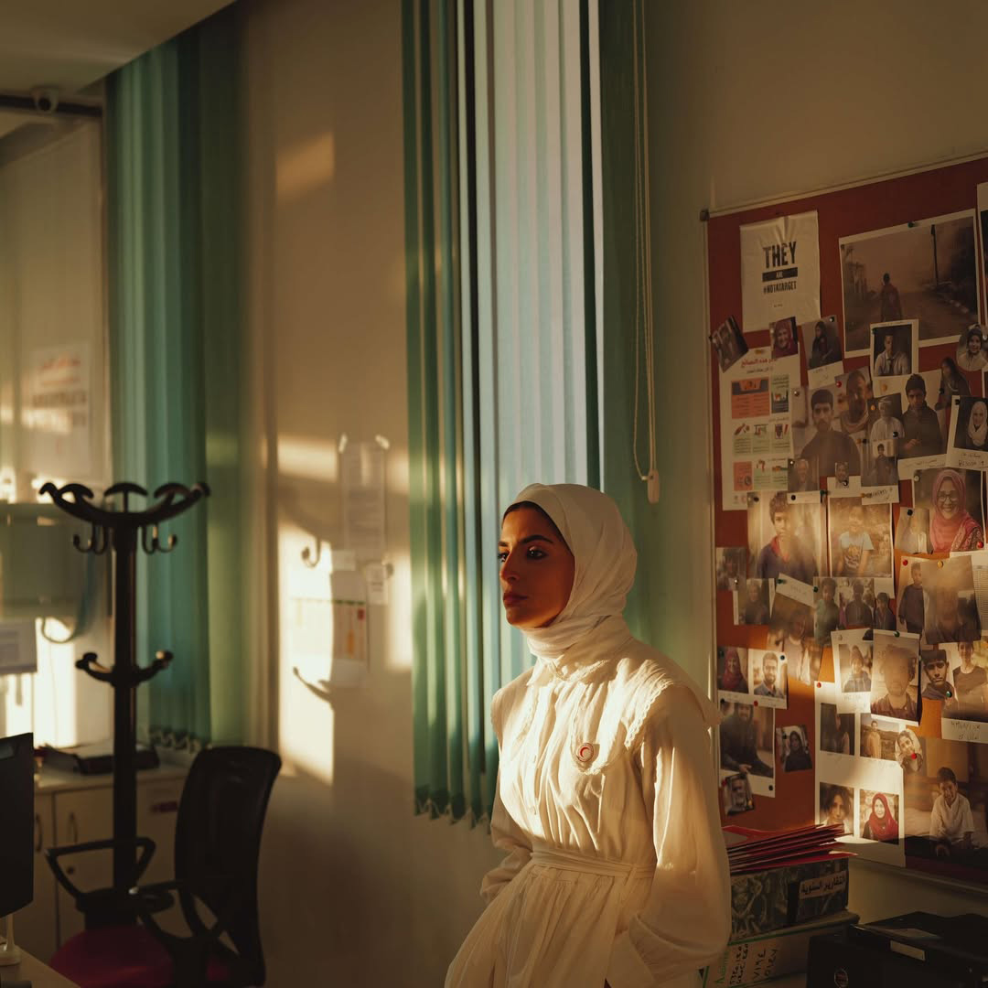 Saja Kilani as Rana Faqih in The Voice of Hind Rajab