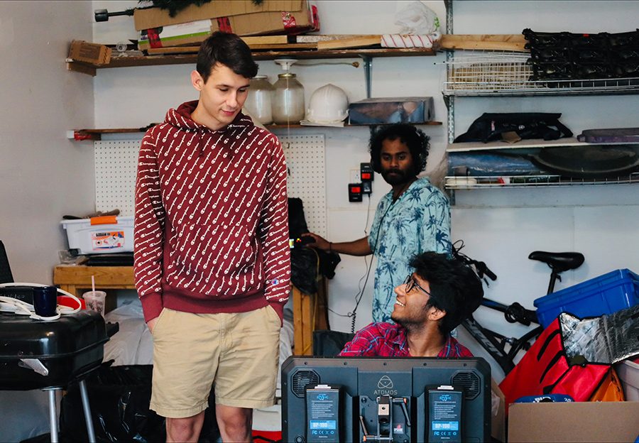 Justin Abraham Varghese on set