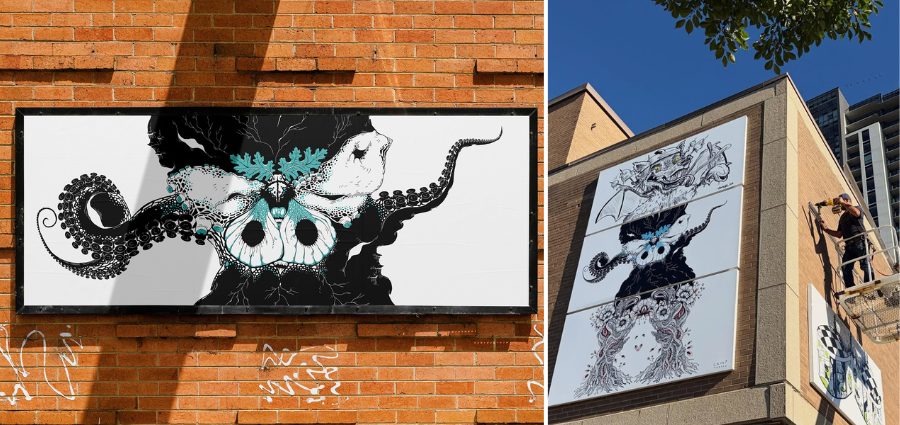 Carolyn Tripp - The Beasting mural