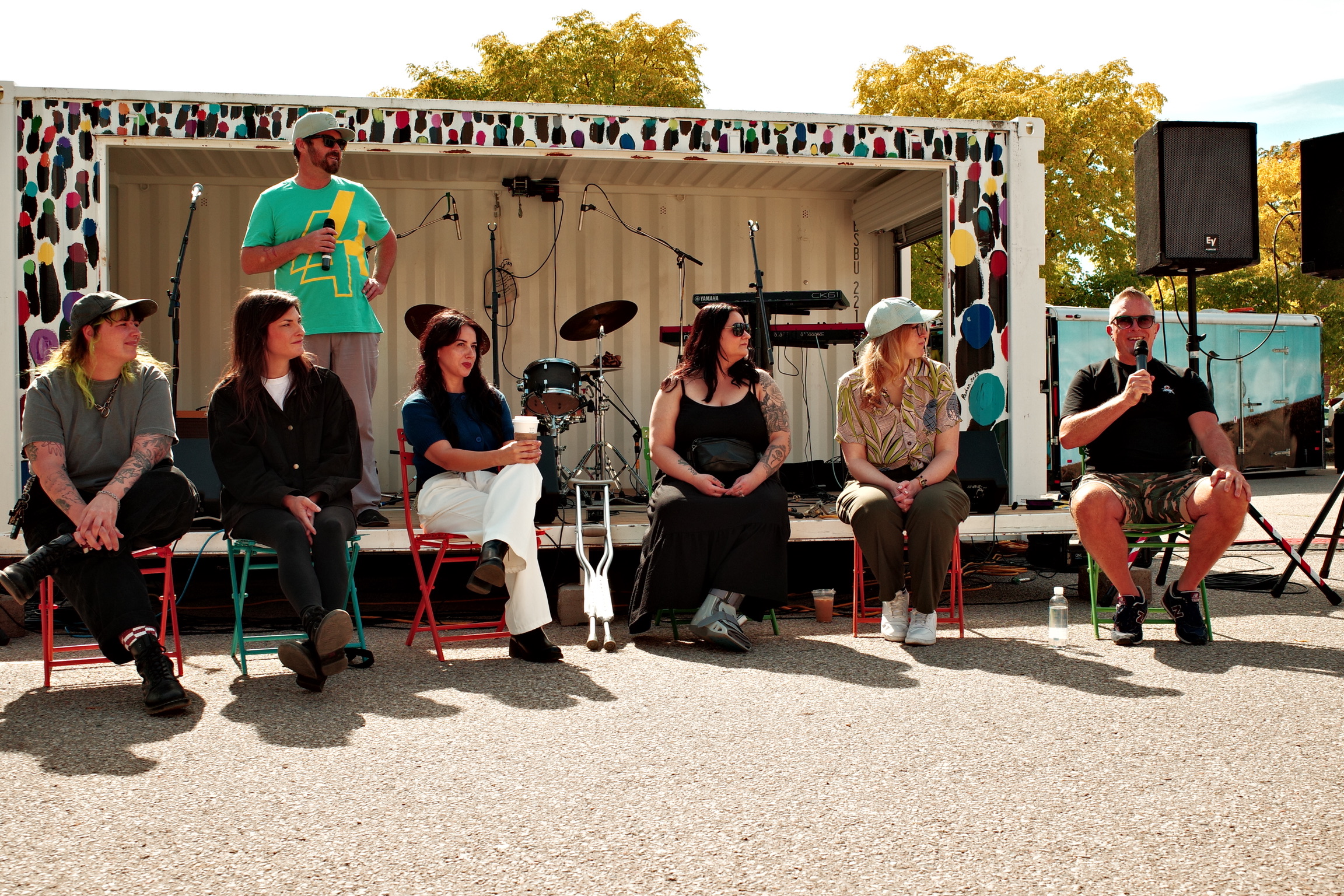 Carolyn Tripp and her fellow The Beasting artists